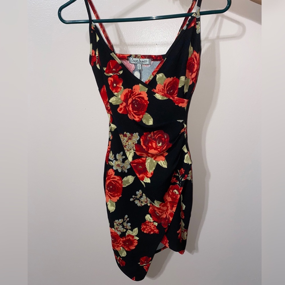 Crave Fame Floral Bodycon Dress